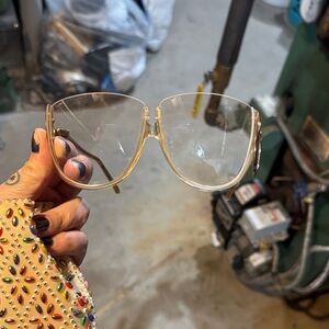 Vintage Elegant Gold Frame Glasses